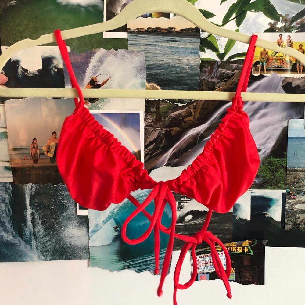 Vincija Swim Red Shimmer Bikini